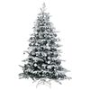 vidaXL Artificial Hinged Christmas Tree 300 LEDs & Ball Set 210 cm