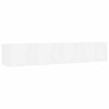 vidaXL CD Wall Shelf White 100x18x18 cm Engineered Wood