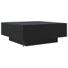 vidaXL Coffee Table Black Oak 80 x 80 x 31 cm Engineered Wood