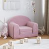 vidaXL Kids' Sofa Bed Pink Soft Plush