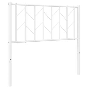 vidaXL Metal Replace Headboard White 90 cm