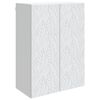 vidaXL Wall-Mounted Cabinet White 66 x 34.5 x 90 cm Engineered Wood