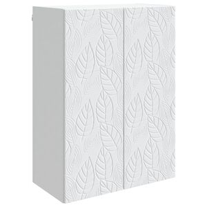 vidaXL Wall-Mounted Cabinet White 66 x 34.5 x 90 cm Engineered Wood