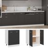 vidaXL Bottom Cabinet Lyon Grey 60x46x81.5 cm Engineered Wood