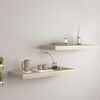 vidaXL Floating Wall Shelves 2 pcs Oak 60x23.5x3.8 cm MDF