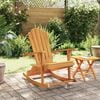 vidaXL Garden Adirondack Rocking Chair Solid Wood Teak
