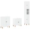 vidaXL 3 Piece Bathroom Cabinet Set ALKMAAR White Engineered Wood