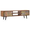 vidaXL TV Cabinet 140x30x40 cm Solid Acacia Wood