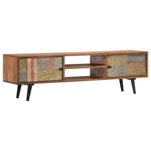 vidaXL TV Cabinet 140x30x40 cm Solid Acacia Wood