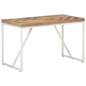 vidaXL Dining Table | Natural wood finish, White