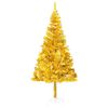 vidaXL Artificial Pre-lit Christmas Tree with Stand Gold 240 cm PET