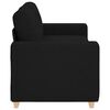 vidaXL Loveseat Sofa Black 180x77x82 cm Fabric