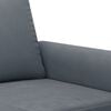 vidaXL 3 Piece Sofa Set with Pillows Dark Grey Velvet