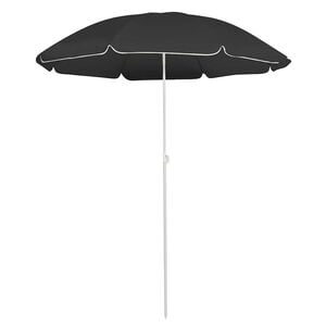 vidaXL Garden Parasol | Anthracite | Polyester, Steel | 180 cm | Foldable