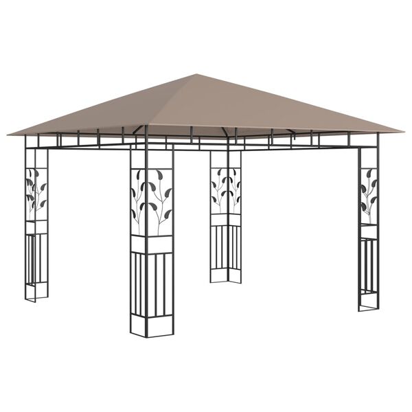 vidaXL Gazebo with Mosquito Net 3x3x2.73 m Taupe 180 g/m²