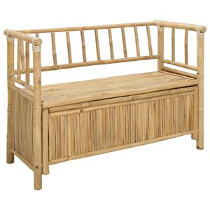 vidaXL Garden Storage Bench 110 x 47 x 80 cm Bamboo Natural