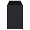 vidaXL Wheelie Bin Storage for 5 Bins Black 340 x 77.5 x 121.5 cm