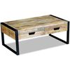 vidaXL Coffee Table | Solid mango wood, Iron | 100x60x40 cm | Coffee Table
