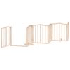 vidaXL Dog Gate with Door Foldable 6 Panels 300 cm&nbsp;Poplar Wood