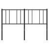 vidaXL Metal Headboard Black 150 cm