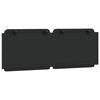 vidaXL Headboard Cushion "Zadar" Black 137 cm Double Faux Leather