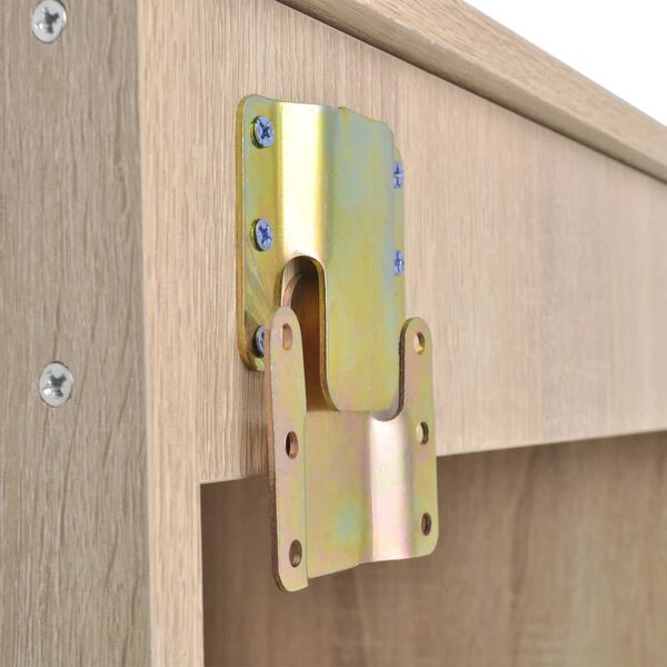 vidaXL Eight Piece Bathroom Furniture and Basin Set Beige