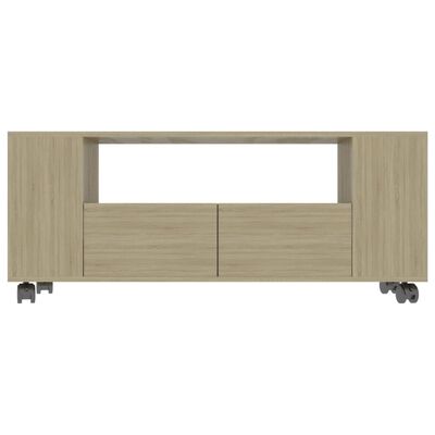 vidaXL TV Cabinet Sonoma Oak 120x35x48 cm Engineered Wood
