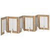 vidaXL Foldable Dog Gate with Stands 6 pcs Artisan Oak 362 cm