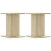 vidaXL Speaker Stands 2 pcs Sonoma Oak 30x30x40 cm Engineered Wood