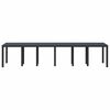 vidaXL Garden Table Anthracite 350 x 100 x 74 cm Poly Rattan