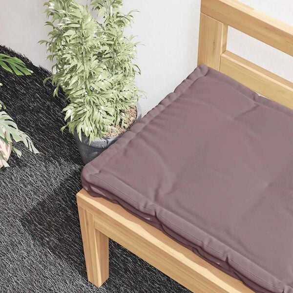 vidaXL Pallet Floor Cushion Cotton 120x40x7 cm Taupe