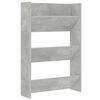 vidaXL Wall Shoe Cabinets 2 pcs Concrete Grey 60x18x90 cm Engineered Wood