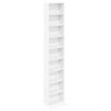 vidaXL CD Cabinet White 33 x 23.5 x 175 cm Engineered Wood