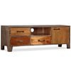 vidaXL TV Cabinet Solid Wood Vintage 118x30x40 cm