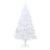 vidaXL Artificial Pre-lit Christmas Tree with Thick Branches White 150 cm