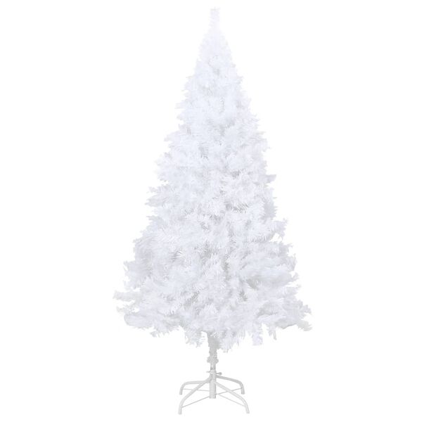 vidaXL Artificial Pre-lit Christmas Tree with Thick Branches White 150 cm