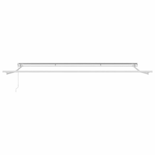 vidaXL Awning Frame Manual White 400 x 350 cm Aluminium