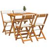 vidaXL Bistro Set 5 pcs Brown Solid acacia wood