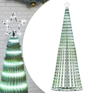 vidaXL LED Christmas Tree 475 LEDs Cold White 250 cm