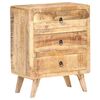 vidaXL Sideboard 60x35x75 cm Rough Mango Wood