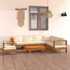 vidaXL 8 Piece Garden Lounge Set with Cushions 100x60 cm Acacia Wood