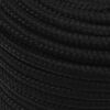 vidaXL Work Rope Black 12 mm 50 m Polyester