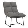 vidaXL Leisure Chair with Metal Frame Light Grey Velvet