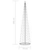 vidaXL Christmas Cone Tree 136 Warm White LEDs Decoration 70x240 cm