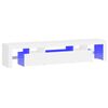 vidaXL TV Cabinet with LED Lights White 200x36,5x40 cm