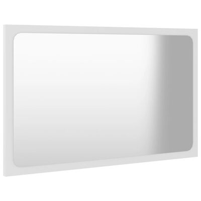 vidaXL Bathroom Mirror White 60x1.5x37 cm Engineered Wood