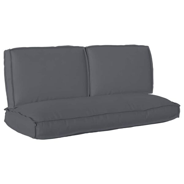 vidaXL Pallet Cushion Set 3 pcs Anthracite 120 x 50 x 12 cm