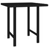 vidaXL Garden Side Tables 3 pcs Black Poly Rattan