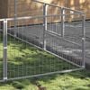 vidaXL Dog Kennel Silver 30 m&sup2; Steel