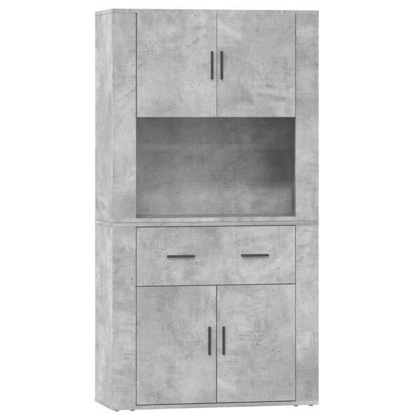 vidaXL Highboard Concrete Grey Engineered Wood